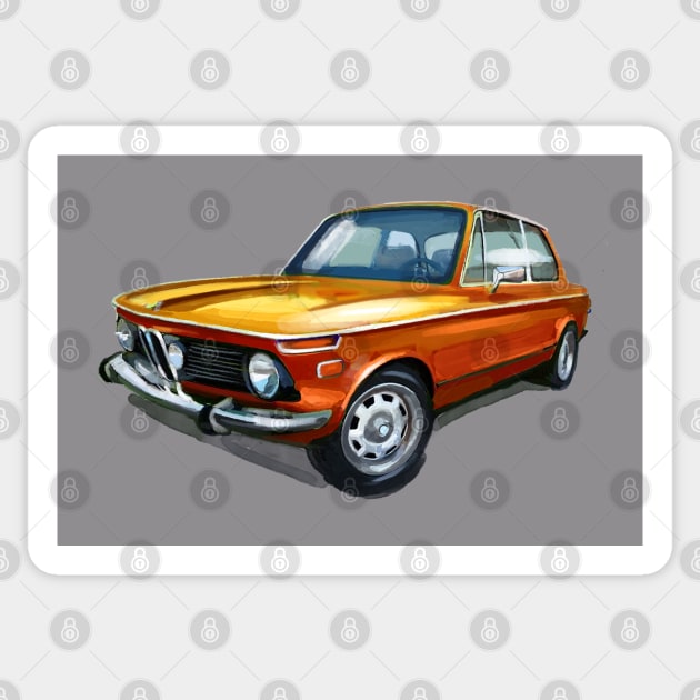 BMW 2002 Sticker by Z Garage Art